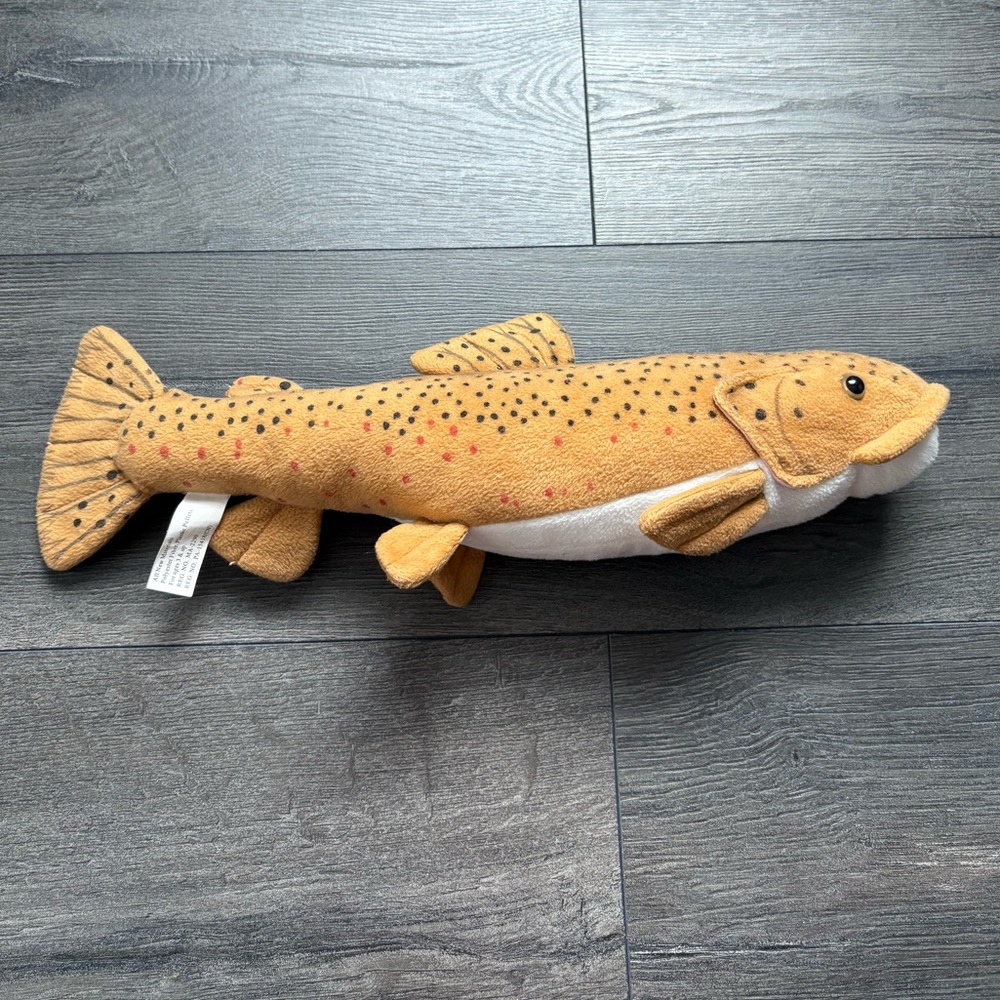 2002 Cabin Critters Spotted Brown Trout Fish Stuffed Animal 17"